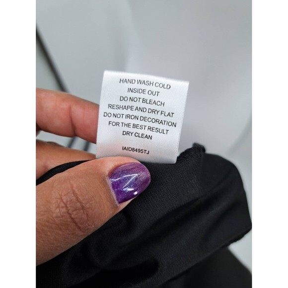 Romeo & Juliet Black A‎ Line Dress Size Large Sleeveless Sheer Netting - Picture 6 of 7